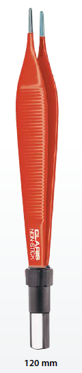 Bip.CLARIS Pinsett, Adson,non-stick,rett 120mm,1mm,flat-plug 