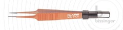 Bip.CLARIS Pinsett,non-stick, rett 110mm, 0.6mm, flat-plug