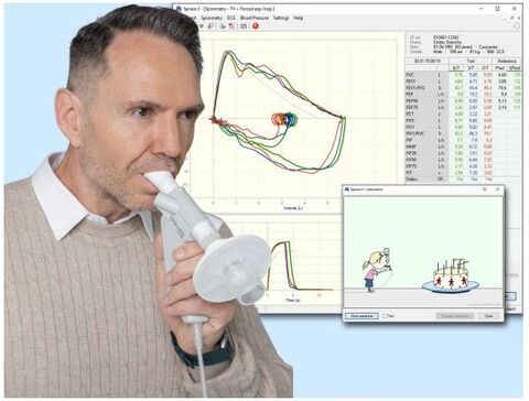 Spirare spirometri og EKG med tolkning 