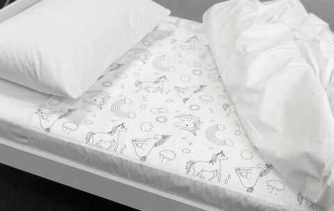 Brolly Sheets madrassbeskytter for sengevæting, enhjørninger