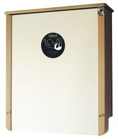 Robust vegghengt stellebord, for offentlig bruk (ulike farger)-Bøk/Hvit
