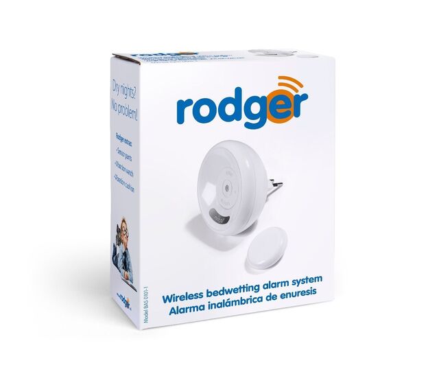 Rodger trådløs alarm for sengevæting (komplett) 