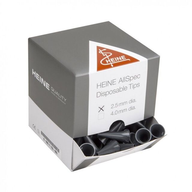 HEINE AllSpec øretuber til otoskop 4mm (250 stk) 