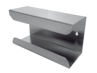 Hanskeholder for engangshansker, rustfritt stål, enkel