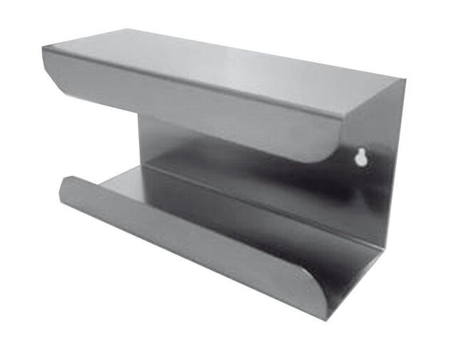 Hanskeholder for engangshansker, rustfritt stål, enkel 