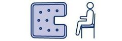 Levabo seat tailbone avlastningspute for rektum (12 pk) 