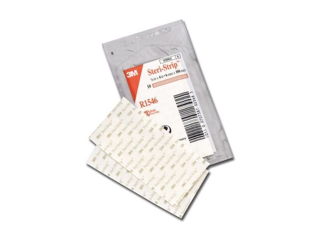 3M Steri-strip sårstrips, 6 x 100 mm (10 stk i pose) - Pakke  m/50 poser 