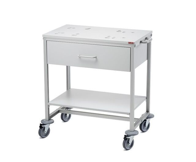 Seca 403 trillebord for babyvekter, med festehull og skuffe 