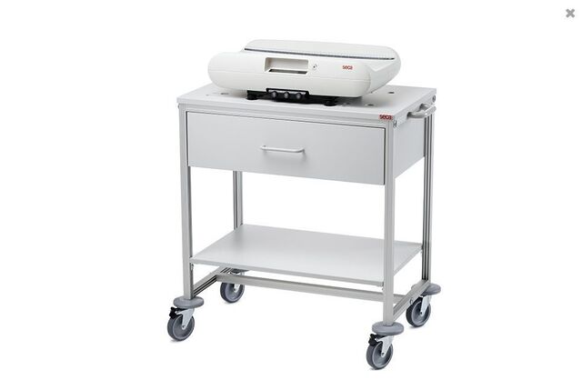 Seca 403 trillebord for babyvekter, med festehull og skuffe 