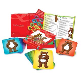 Bamsekort (The Bear Cards) med følelser og kroppsspråk (48  stk)