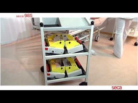 Seca 985 seng- og dialysevekt med trillebord 