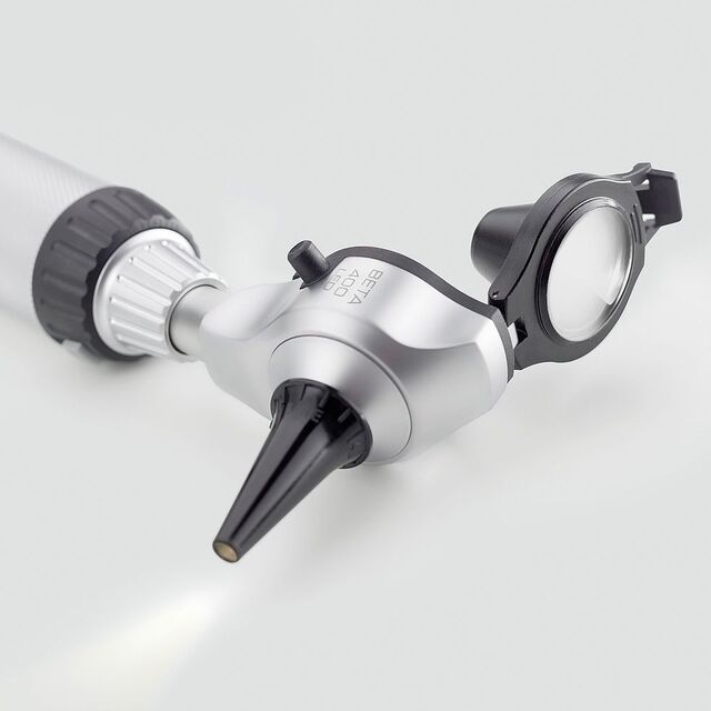 HEINE BETA 400/200 otoskop + oftalmoskop med bordlader (fiber, LED, 4 