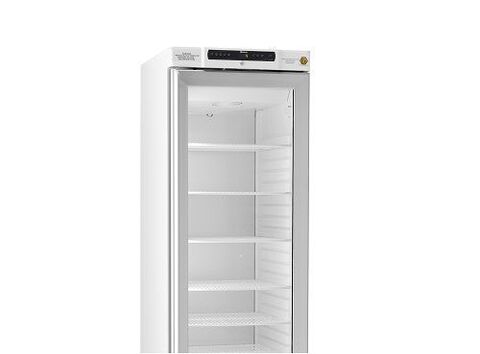 Glassdør med LED-lys 