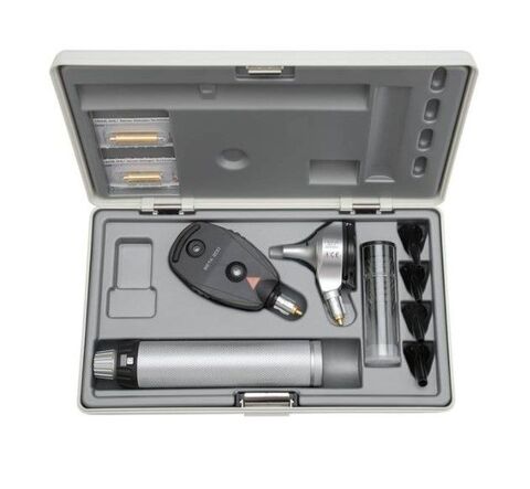 HEINE BETA 400/200 fiber otoskop + oftalmoskop, batterihåndtak (fiber, 4,2X 