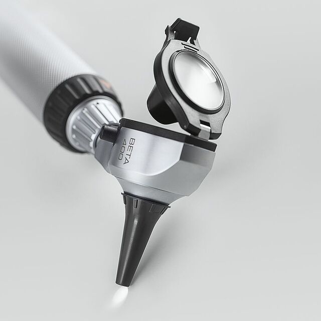 HEINE BETA 400/200 fiber otoskop + oftalmoskop, batterihåndtak (fiber, 4,2X 