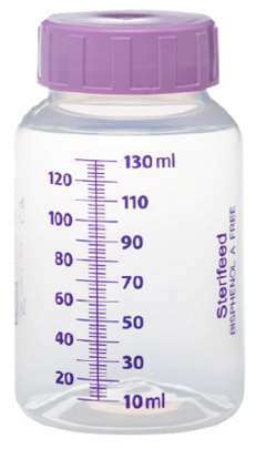 Engangsflaske for morsmelk og MME, 130ml
