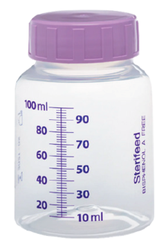 Engangsflaske for morsmelk og MME, 100ml
